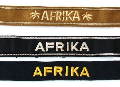 Arm bands of the Afrika Korps. Prices in the text.