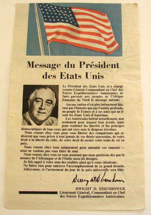 Tract du général Eisenhower.