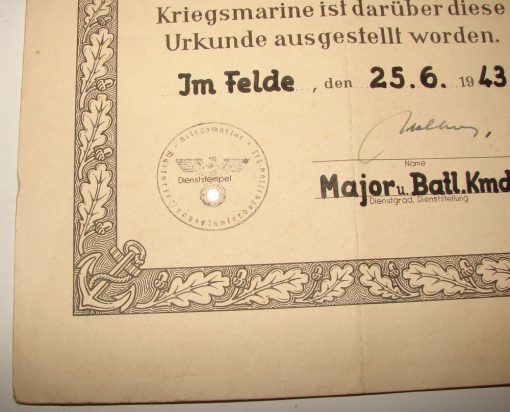 Death certificate of a German sailor - Image 3
