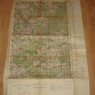 German General Staff map of the Radnitz region in Czechoslovakia.