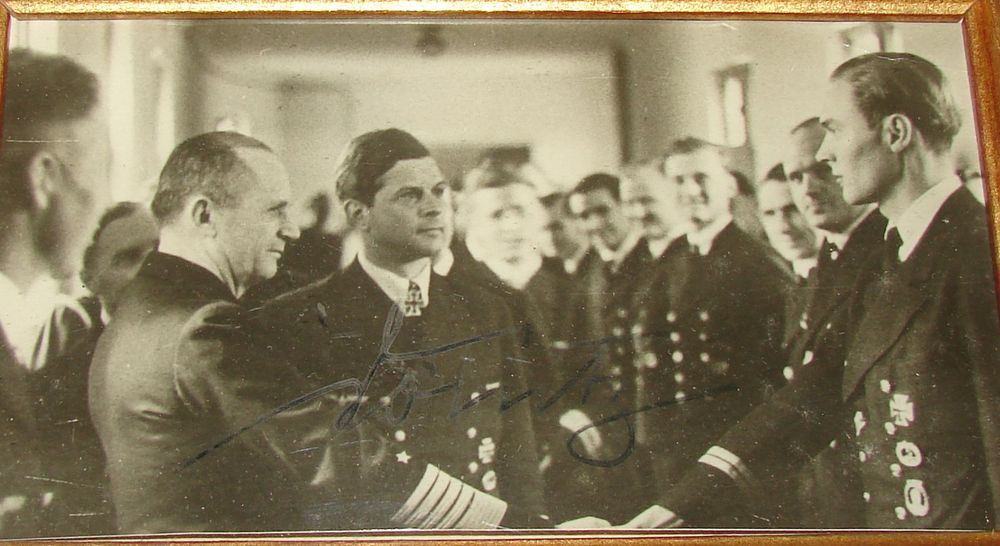 Photo of Admiral Dönitz with his signature - Image 2