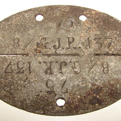 Plaque d'identité de Gebirgsjäger.