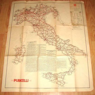 Carte de l'Italie datée 1934.