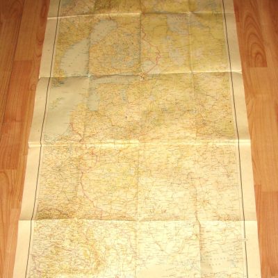 Carte Allemande de la Finlande à la mer d'Azov en Russie.